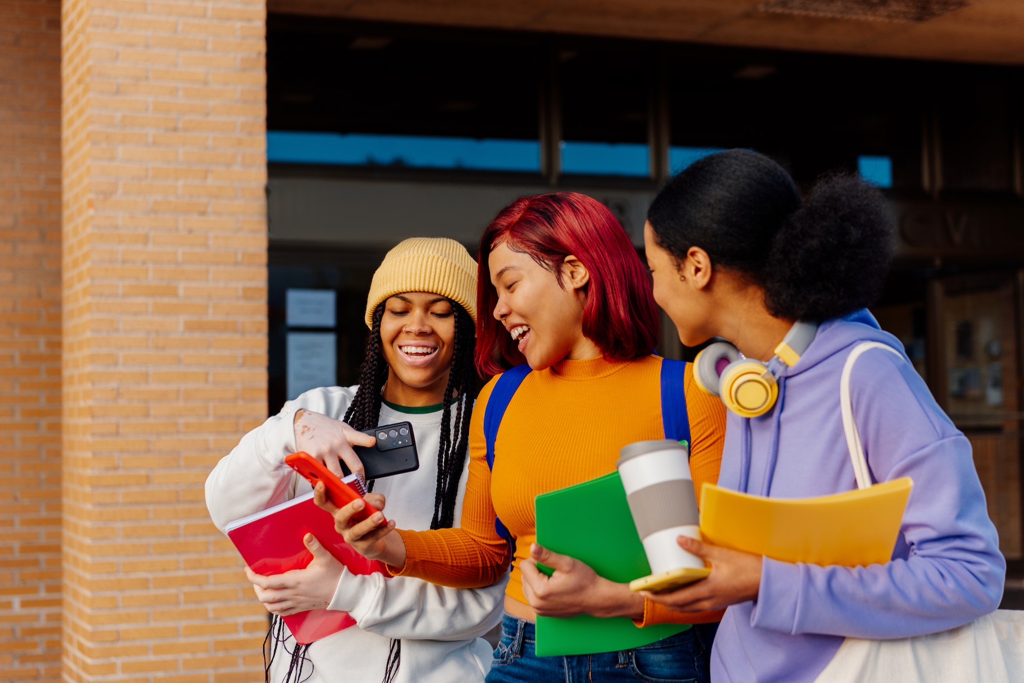 three latinas on college campus